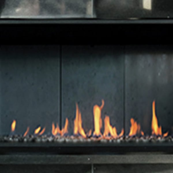 European Home H-Series Linear Ventless Natural Gas Fireplace - 60"