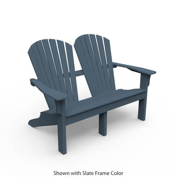 Seaside Casual Adirondack Shellback Love Seat