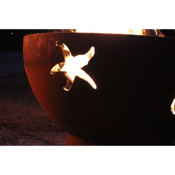 Sea Creatures Wood Burning Fire Pit