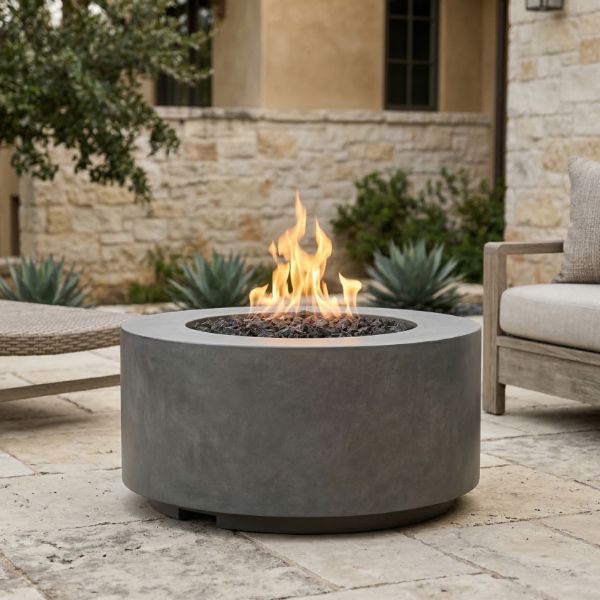Prism Hardscapes Cilindro Gas Fire Pit Table