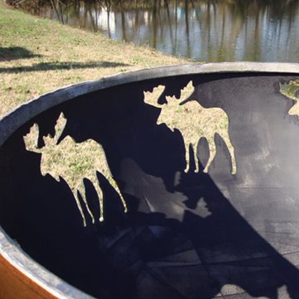 Moose Wood Burning Fire Pit