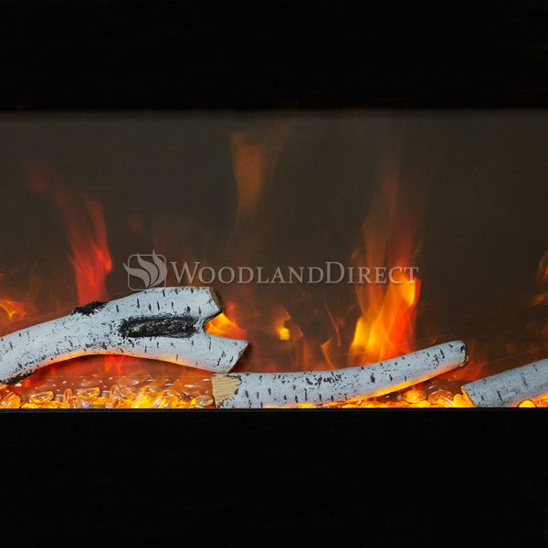 Amantii Wall Mount Linear 100" Electric Fireplace