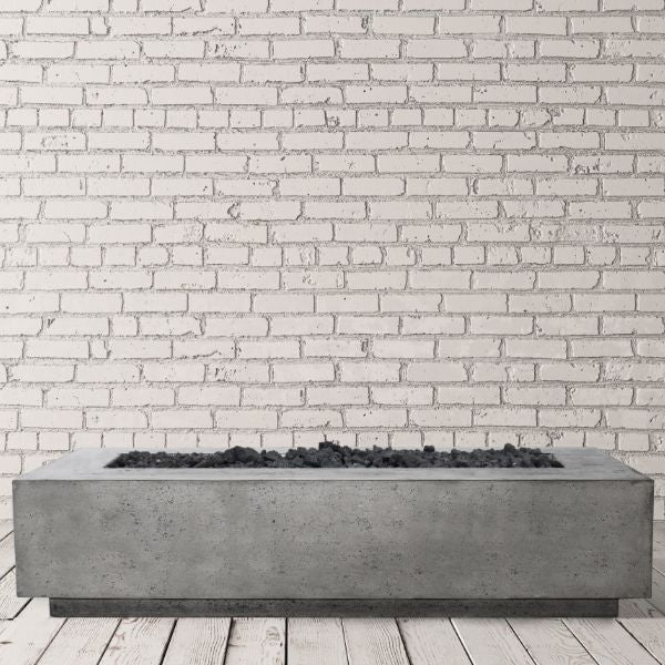 Prism Hardscapes Tavola 110 Gas Fire Pit Table w/ Windguard