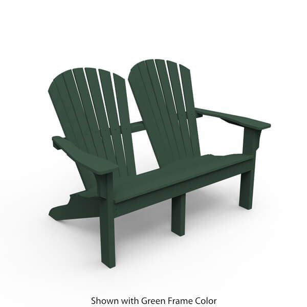 Seaside Casual Adirondack Shellback Love Seat