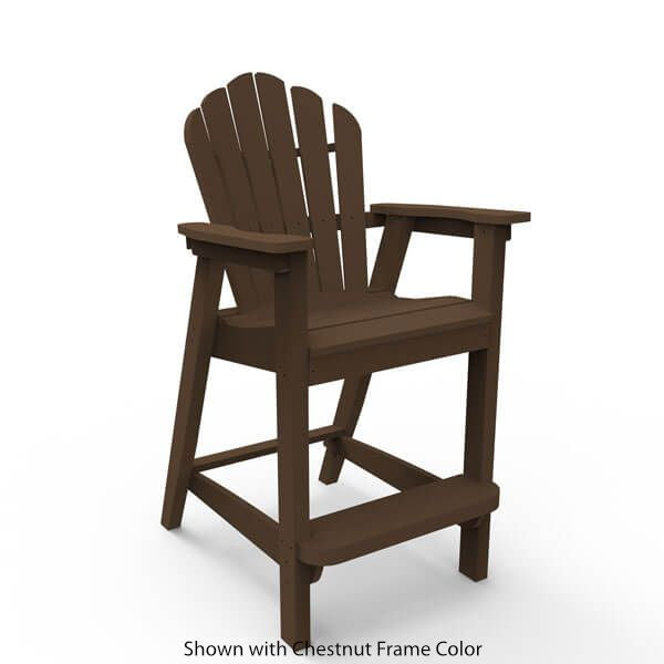Seaside Casual Adirondack Classic Bar Chair