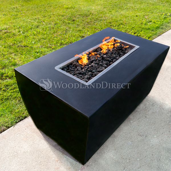 Avalon Linear Powder Coat Steel Fire Pit