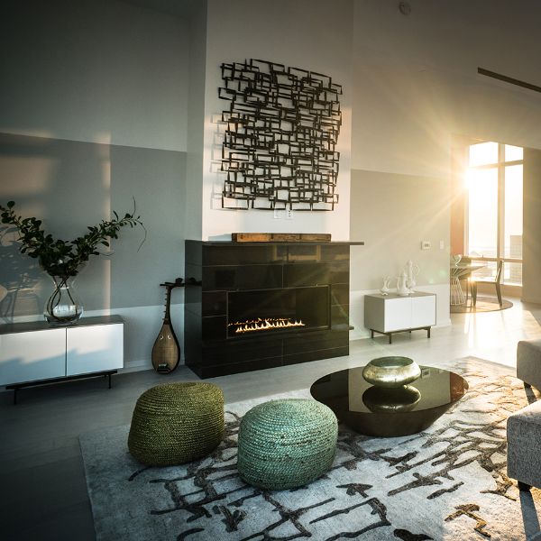 European Home H-Series Linear Ventless Natural Gas Fireplace - 42"