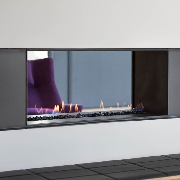European Home H-Series See-Through Ventless Natural Gas Fireplace - 72"