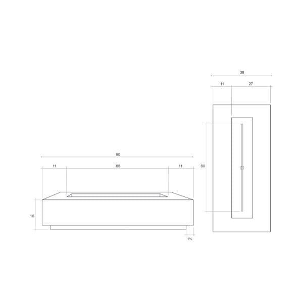 Prism Hardscapes Tavola VI Gas Fire Pit Table