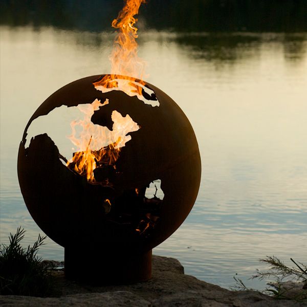 Third Rock Fire Pit Globe